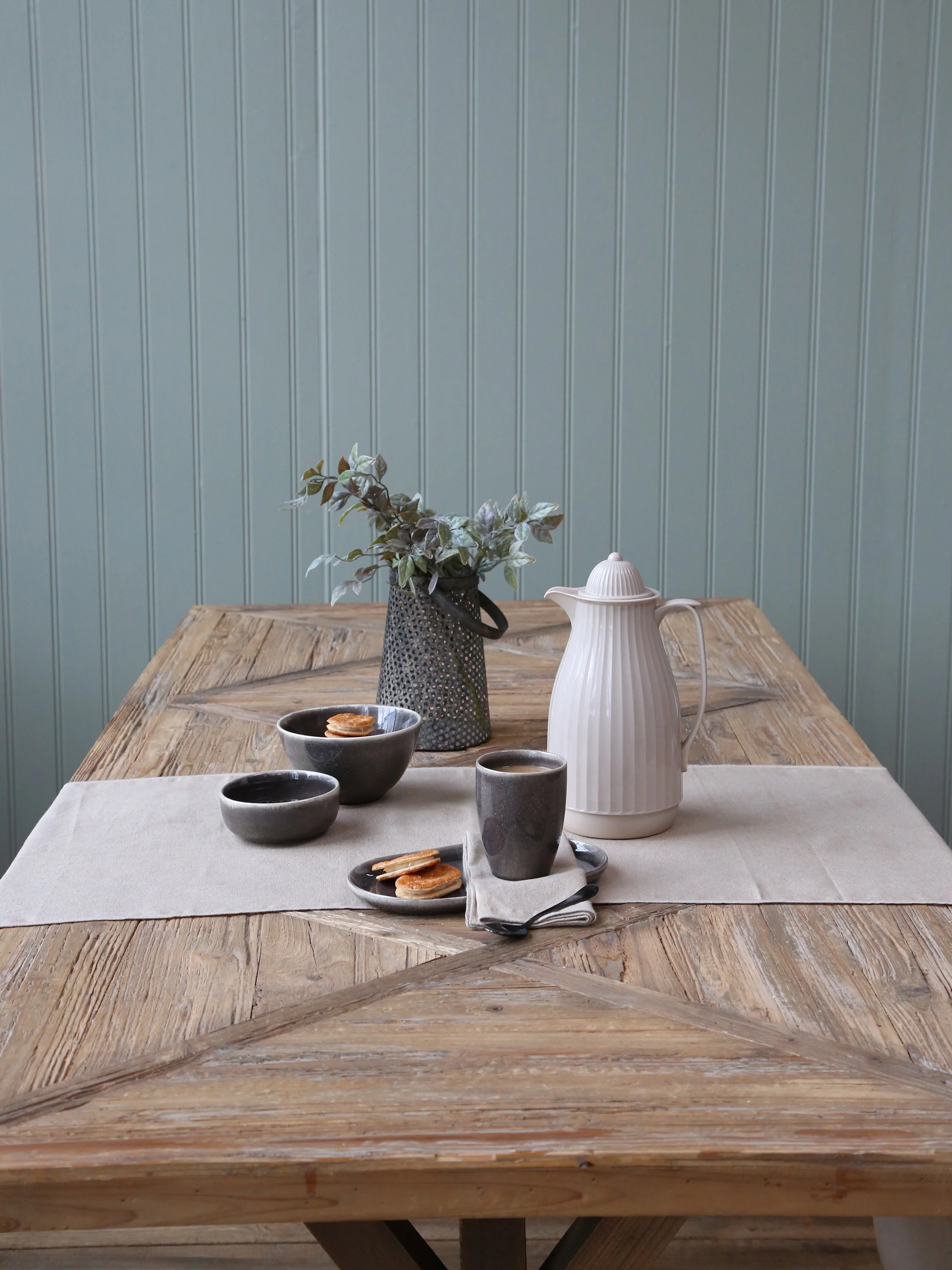 French Dining Table in Recycled Wood - Image 5