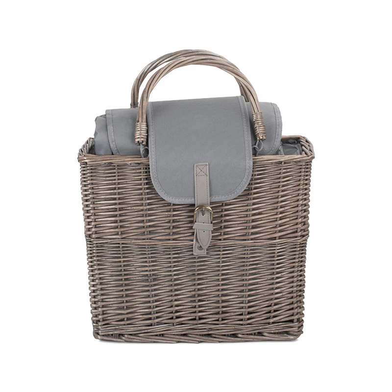 Grey Chiller Basket And Picnic Blanket - Image 3