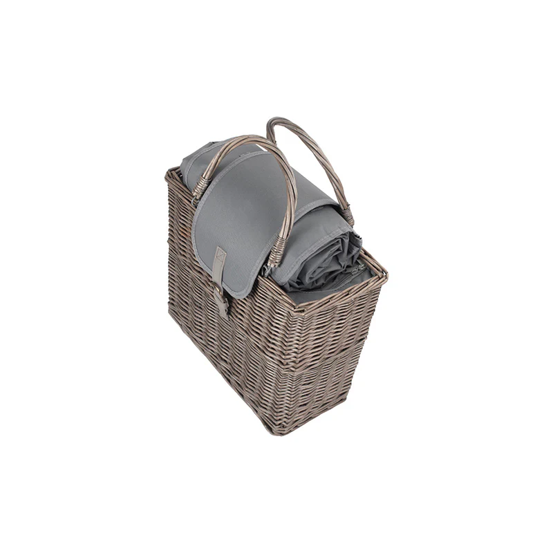 Grey Chiller Basket And Picnic Blanket - Image 4