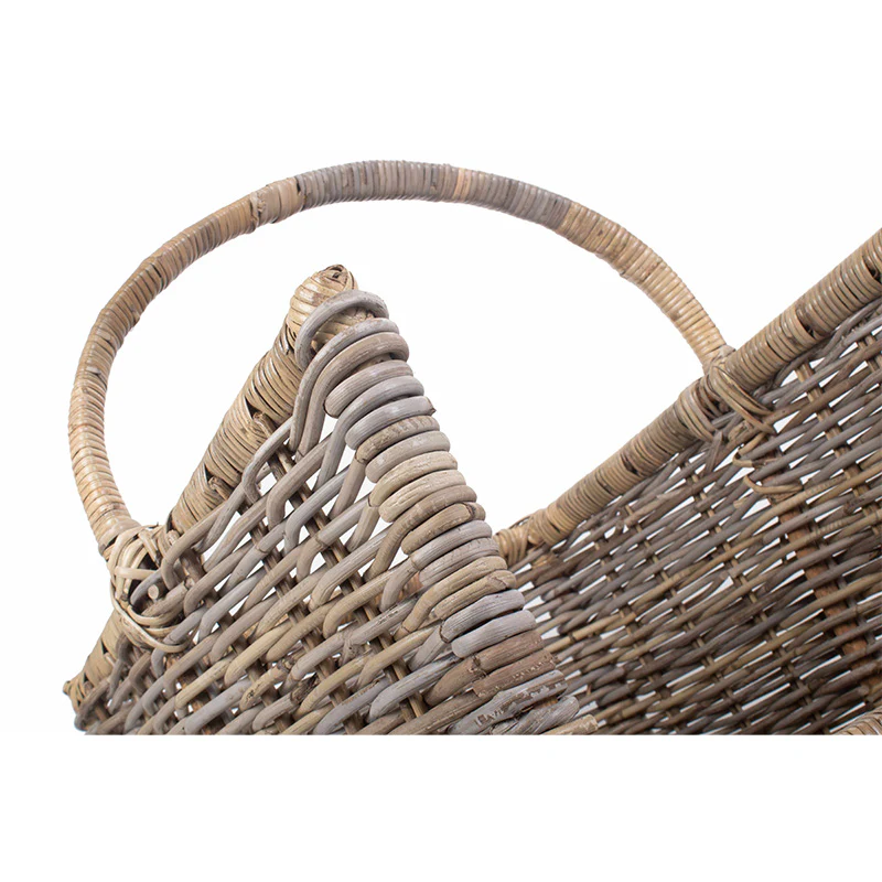 Large Rattan Open Ended Log Basket - Image 4