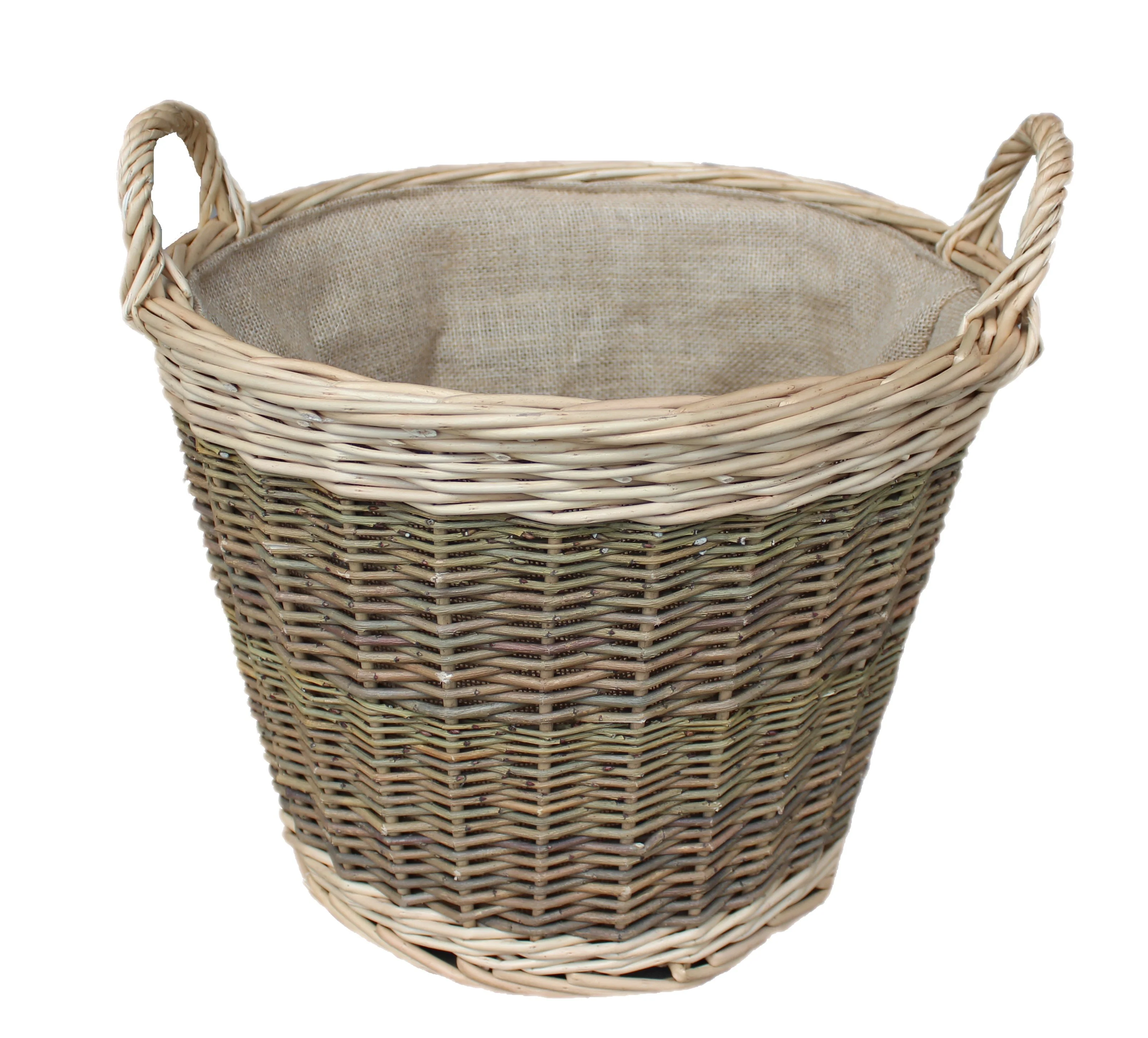 Medium unpeeled log basket - Image 2