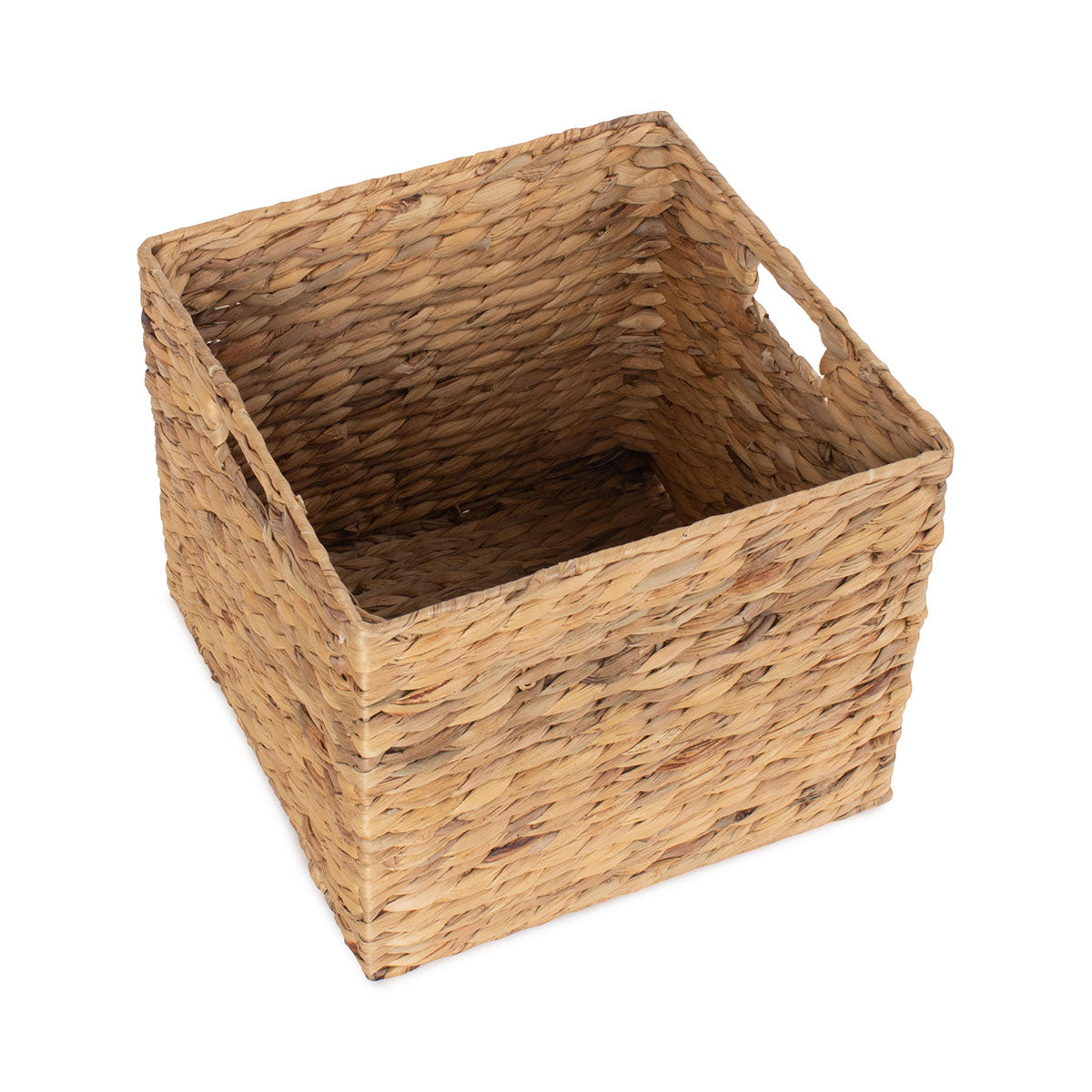 Small Water Hyacinth Square Storage Basket - Image 3
